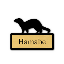 画像をギャラリービューアに読み込む, ミニ表札 フェレット